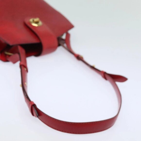 LOUIS VUITTON Epi Cluny Shoulder Bag Red M52257 LV Auth 81583 - Picture 8 of 16